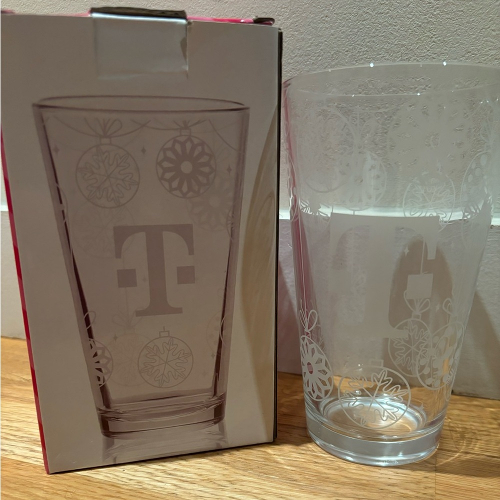 NEW T-Mobile Holiday Ornaments Glass.